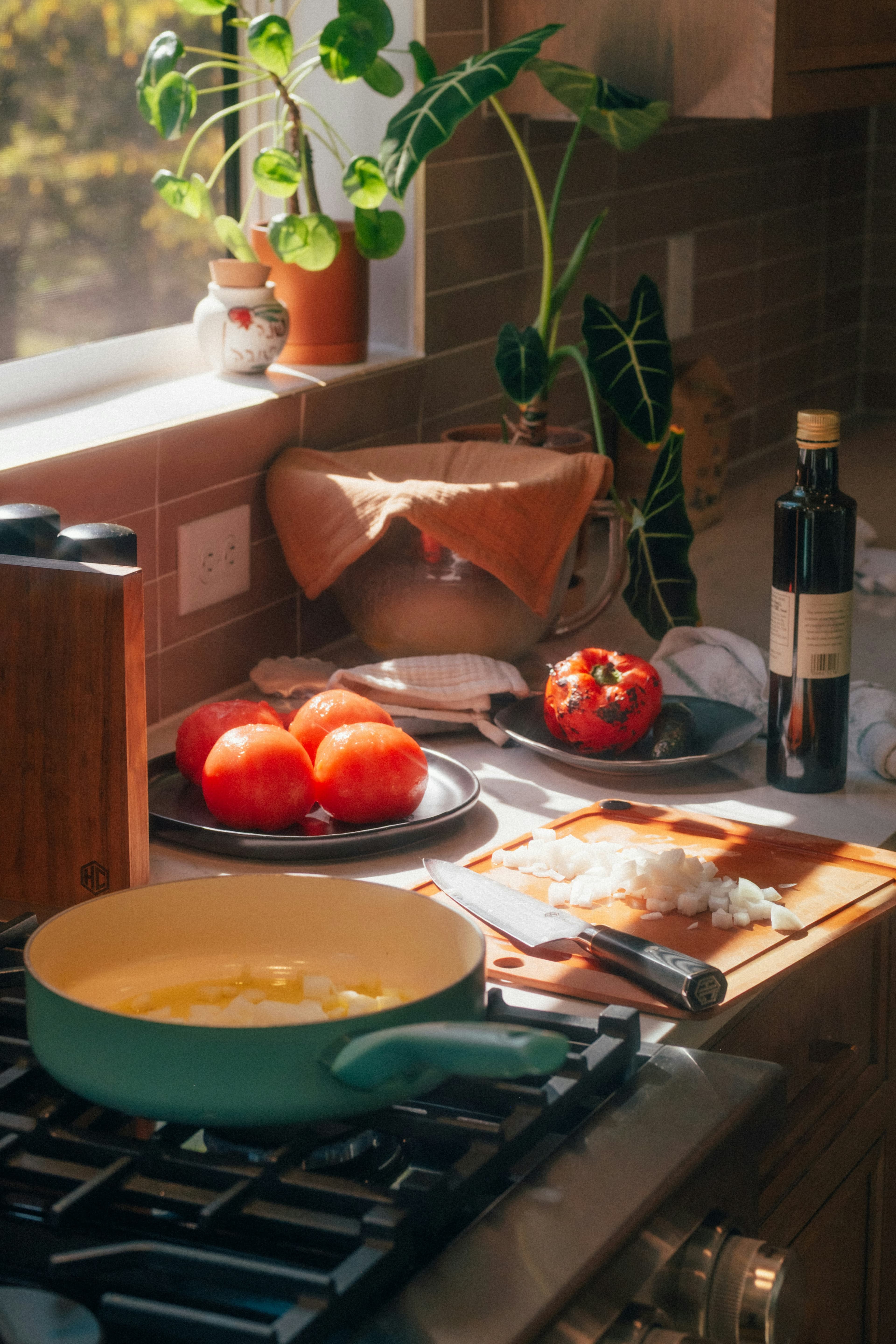 A home-cooked meal on the table